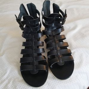 a new day Black Sandals